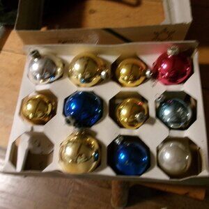 VTG LOT OF 11 MERCURY BLOWN GLASS SHINY BRITE AND USA MIXED LOT MED CLASSIC MCM